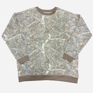 No Comment Camo Sweatshirt Medium Realtree Style Y2K
